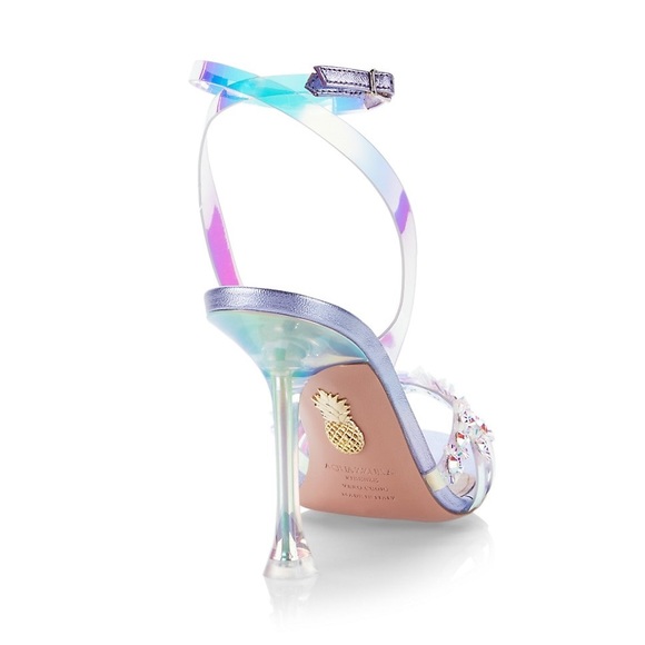 Aquazzura
Meteorite PVC Embellished Ankle-Strap Sandals - Picture 3 of 13